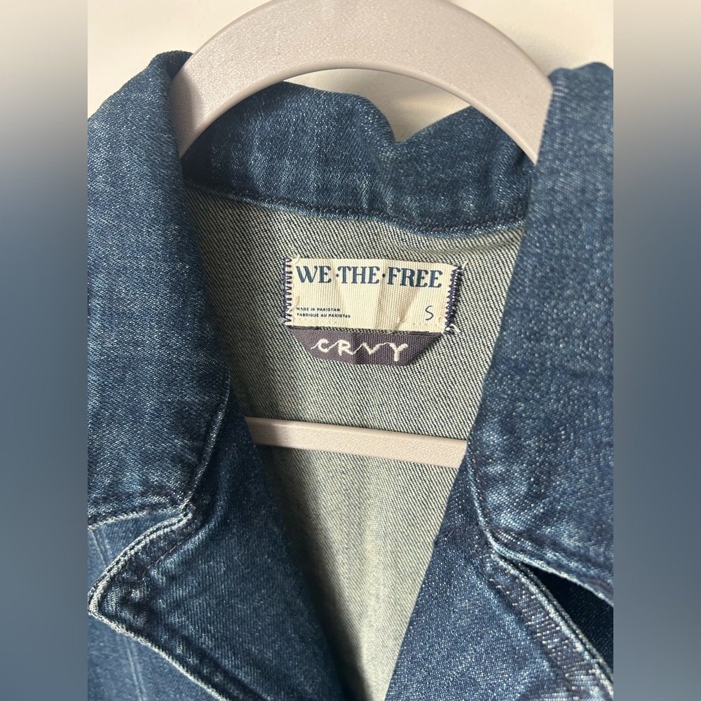 Free People Denim Flare jumpsuit - Picture 5 of 7